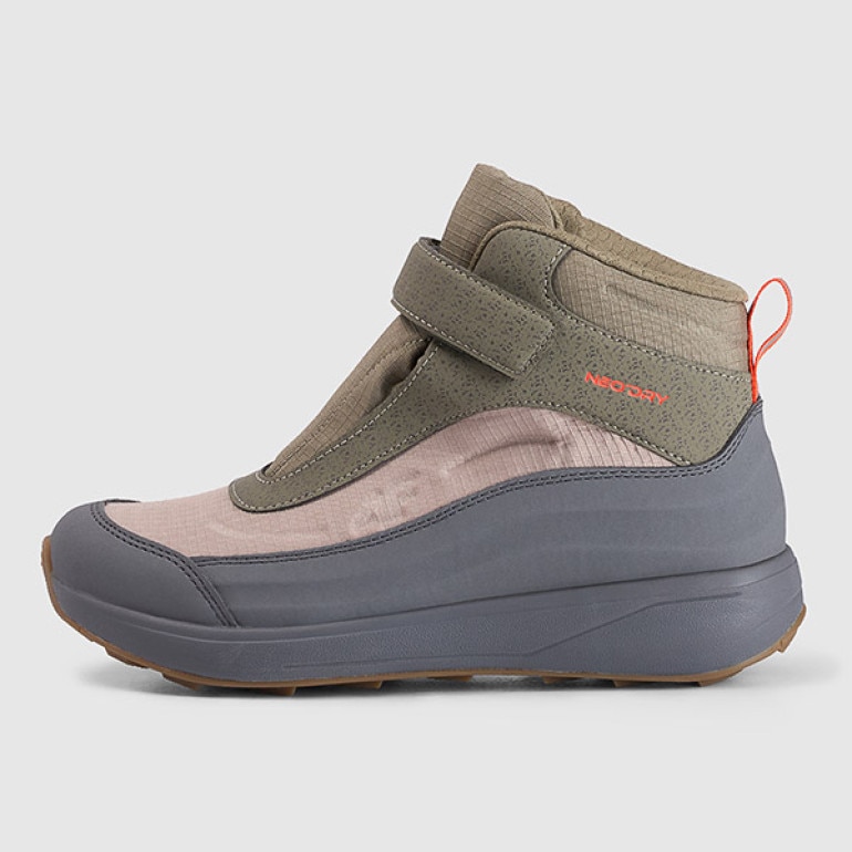 Chłopięce buty zimowe śniegowce 4F 4FJRAW25FSBSM034 - beżowe