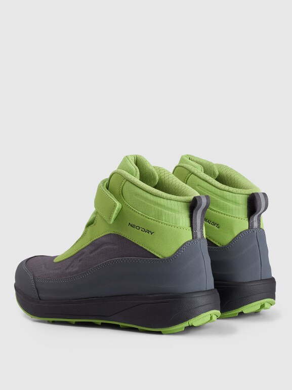 Chłopięce buty zimowe śniegowce 4F 4FJRAW25FSBSM034 - czarne