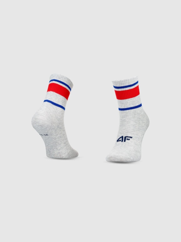 Chłopięce skarpetki casual (2-pack) 4F 4FJWSS25USOCM435 - multikolor