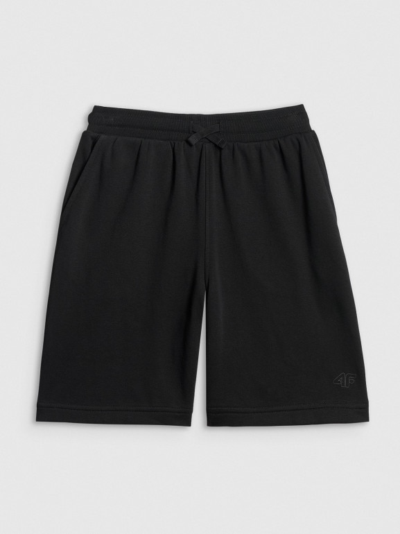 Chłopięce spodenki dresowe 4F 4FJRSS26TSHOM0866 - czarne