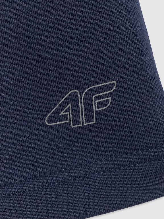 Chłopięce spodenki dresowe 4F 4FJRSS26TSHOM0866 - granatowe