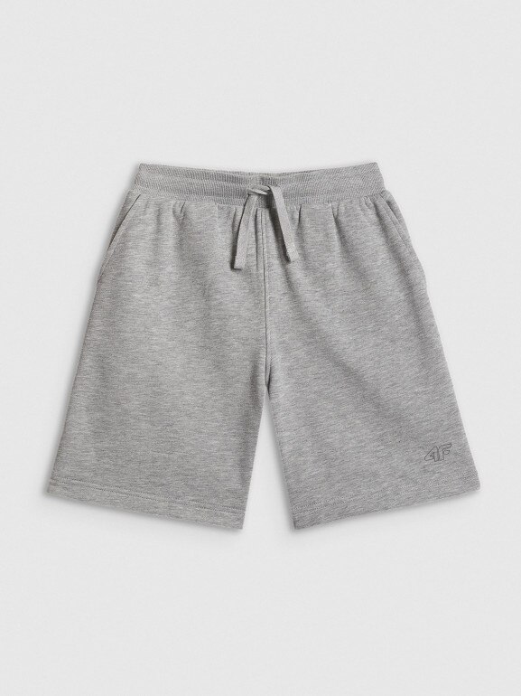 Chłopięce spodenki dresowe 4F 4FJRSS26TSHOM0866 - szare