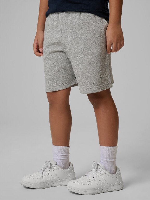 Chłopięce spodenki dresowe 4F 4FJRSS26TSHOM0866 - szare