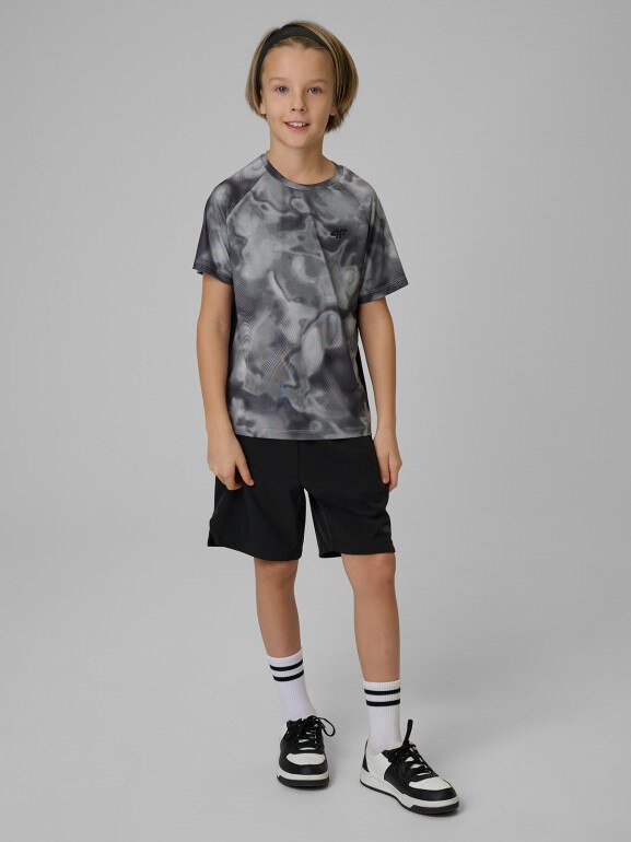 Chłopięce spodenki treningowe 4F 44FJRSS26TFSHM1751 - czarne