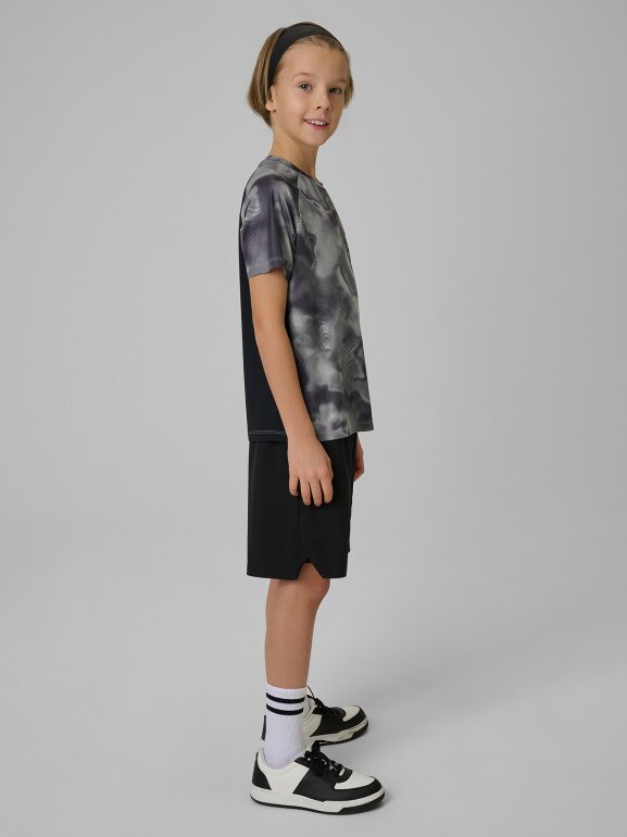 Chłopięce spodenki treningowe 4F 44FJRSS26TFSHM1751 - czarne