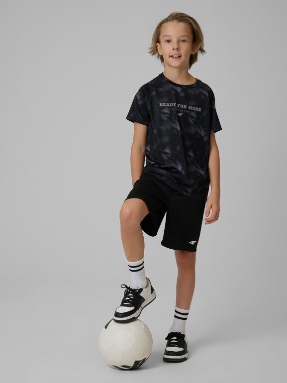 Chłopięce spodenki treningowe 4F 4FJRSS26TFSHM1693 - czarne