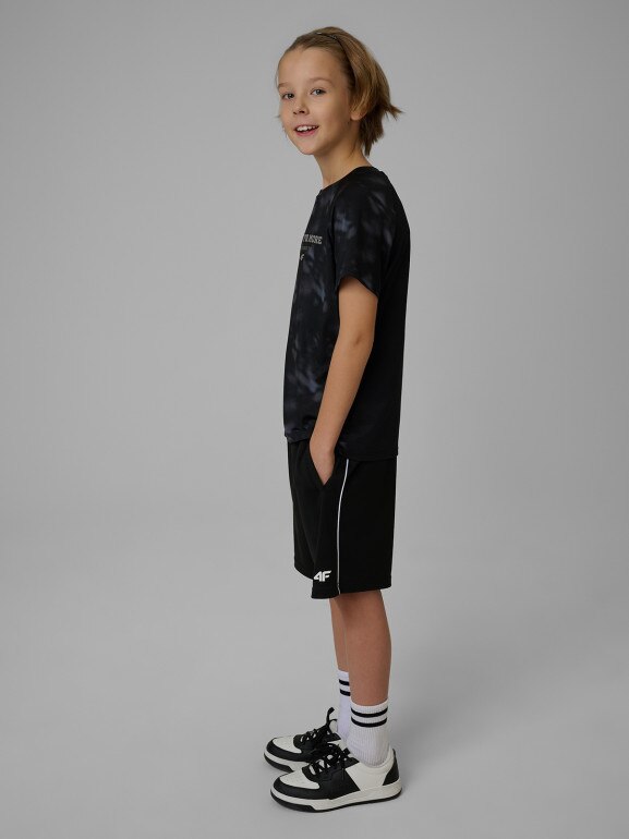 Chłopięce spodenki treningowe 4F 4FJRSS26TFSHM1693 - czarne