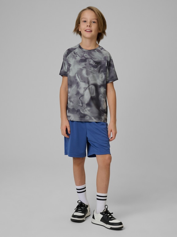 Chłopięce spodenki treningowe 4F 4FJWSS26TFSHM1388 - granatowe