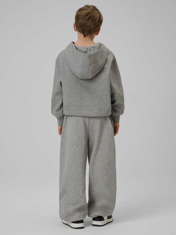 Chłopięce spodnie dresowe 4F 4FJRSS26TTROM1731 - szare