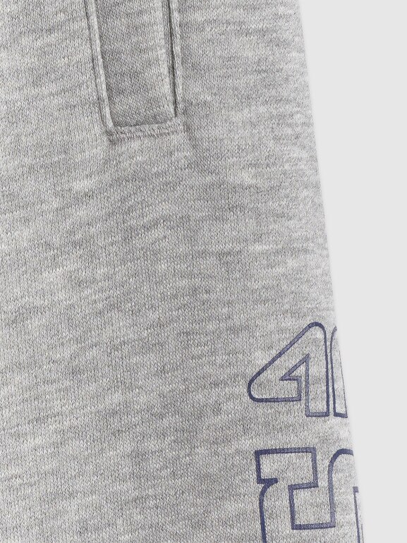 Chłopięce spodnie dresowe 4F 4FJRSS26TTROM1733 - szare