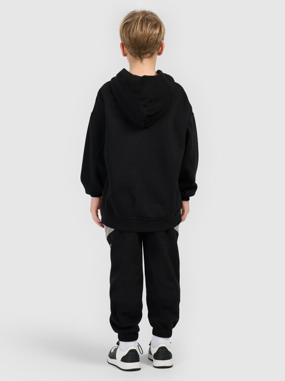 Chłopięce spodnie dresowe 4F 4FJRSS26TTROM1874 - czarne