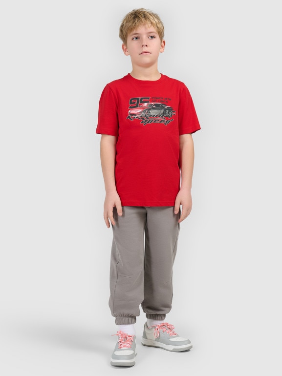 Chłopięce spodnie dresowe 4F 4FJRSS26TTROM1874 - szare