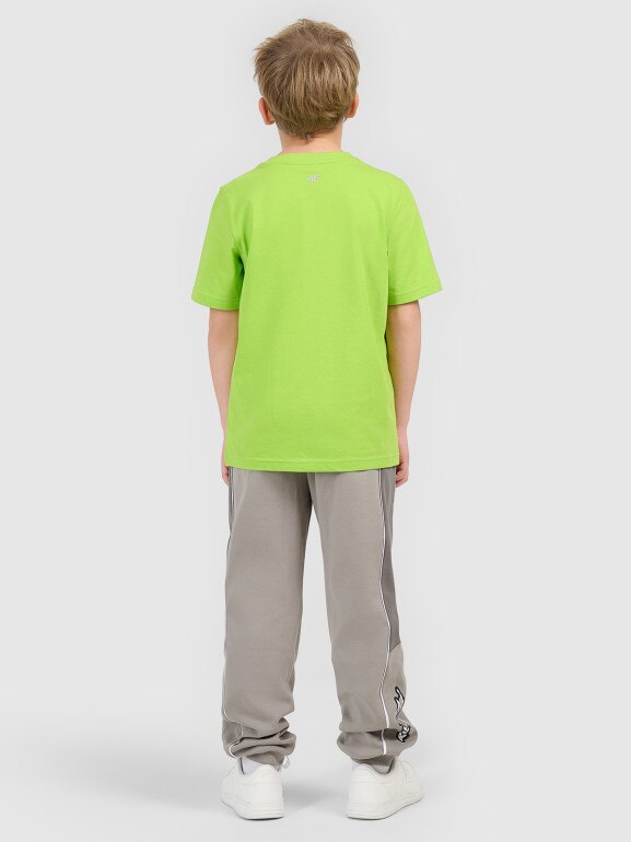 Chłopięce spodnie dresowe joggery 4F 4FJRSS26TTROM1873 - szare