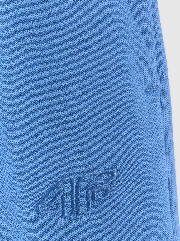 Chłopięce spodnie dresowe joggery 4F 4FJWSS26TTROM1506 - niebieskie