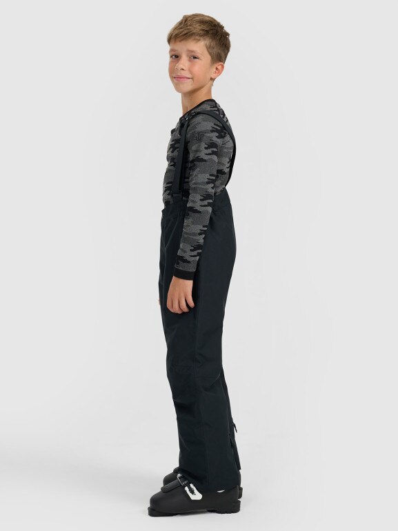 Chłopięce spodnie narciarskie 4F 4FJRAW25TFTRM1245 - czarne