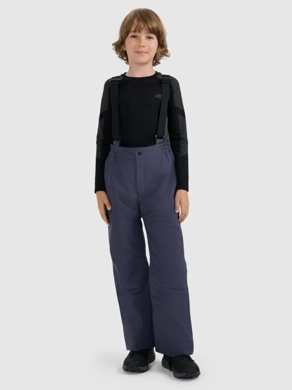 Chłopięce spodnie narciarskie 4F 4FJRAW25TFTRM1245 - szare