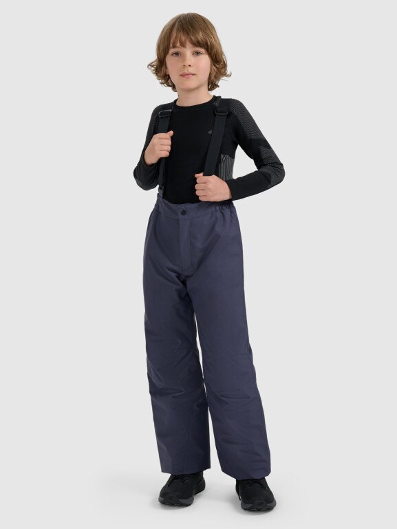 Chłopięce spodnie narciarskie 4F 4FJRAW25TFTRM1245 - szare
