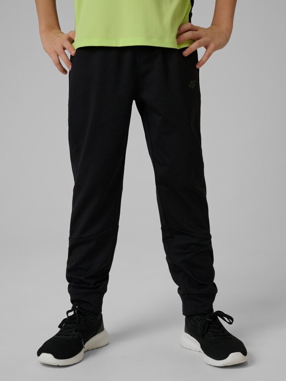 Chłopięce spodnie treningowe 4F 4FJRSS26TFTRM1460 - czarne