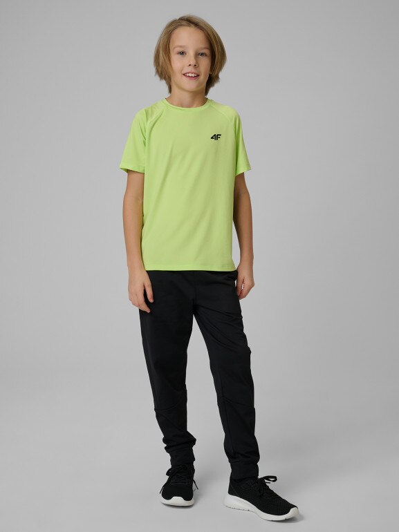 Chłopięce spodnie treningowe 4F 4FJRSS26TFTRM1460 - czarne