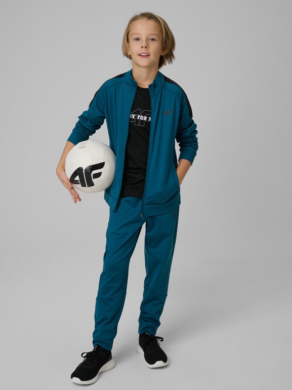 Chłopięce spodnie treningowe 4F 4FJRSS26TFTRM1460 - zielone