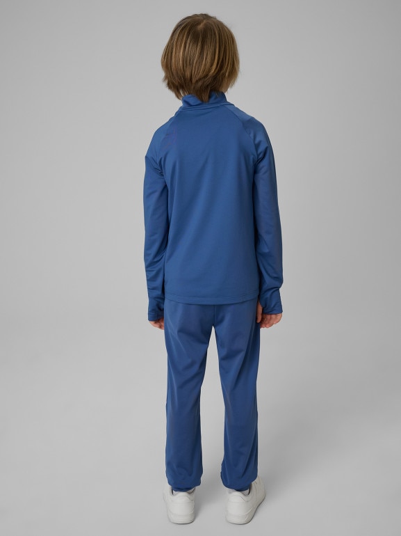 Chłopięce spodnie treningowe 4F 4FJWSS26TFTRM1152 - granatowe