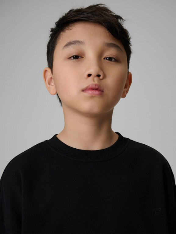 Chłopięcy komplet dresowy 4F 4FJRSS26TAPSM213 - czarny