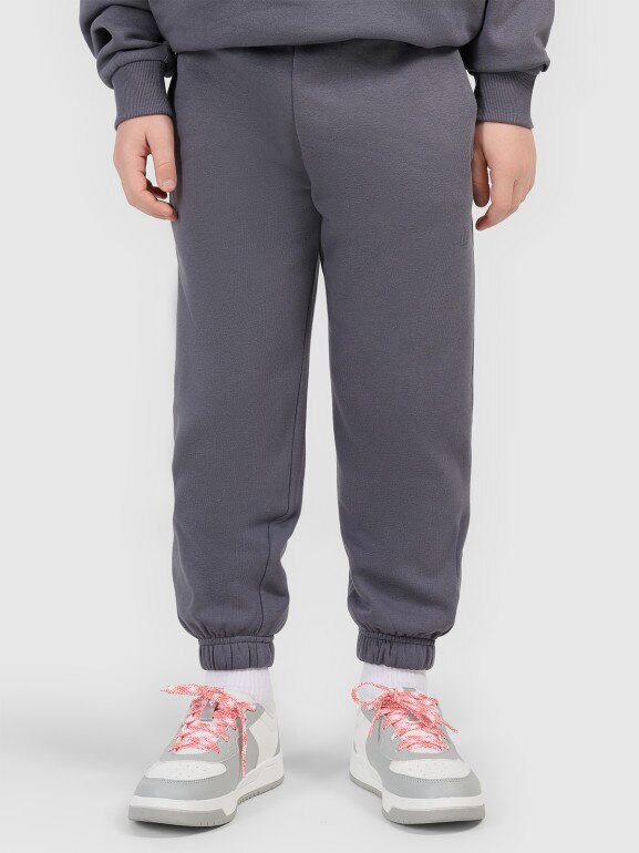Chłopięcy komplet dresowy 4F 4FJRSS26TAPSM213 - szary