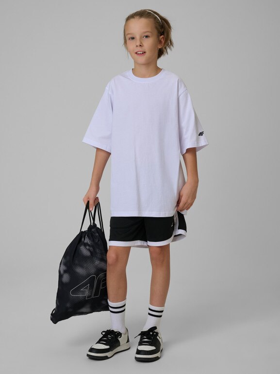 Chłopięcy komplet na WF 4F 4FJRSS26TAPSM190 - czarny