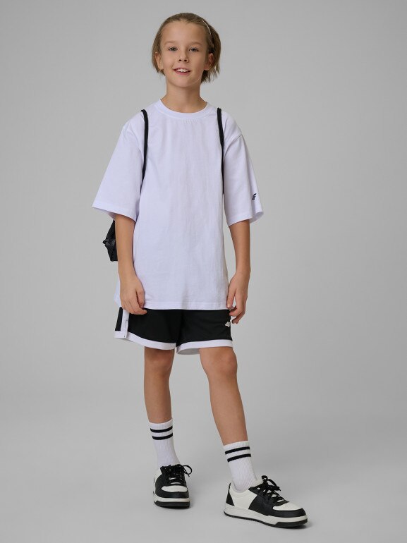 Chłopięcy komplet na WF 4F 4FJRSS26TAPSM190 - czarny