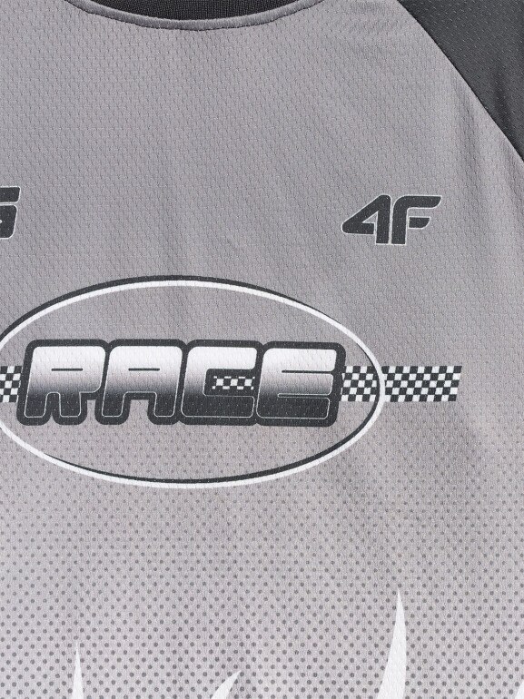 Chłopięcy longsleeve treningowy 4F 4FJRSS26TLONM663 - multikolor