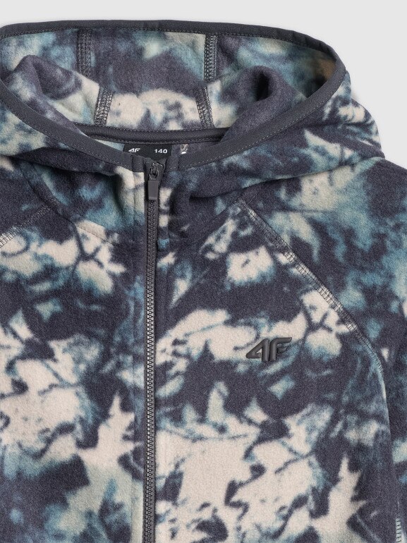 Chłopięcy polar z nadrukiem 4F 4FJRSS26TFLEM498 - multikolor