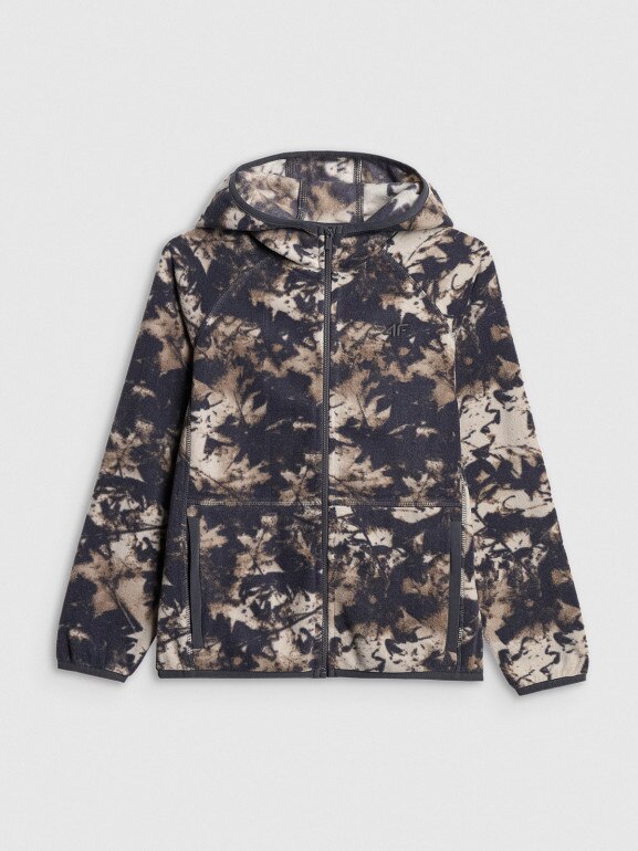 Chłopięcy polar z nadrukiem 4F 4FJRSS26TFLEM498 - multikolor