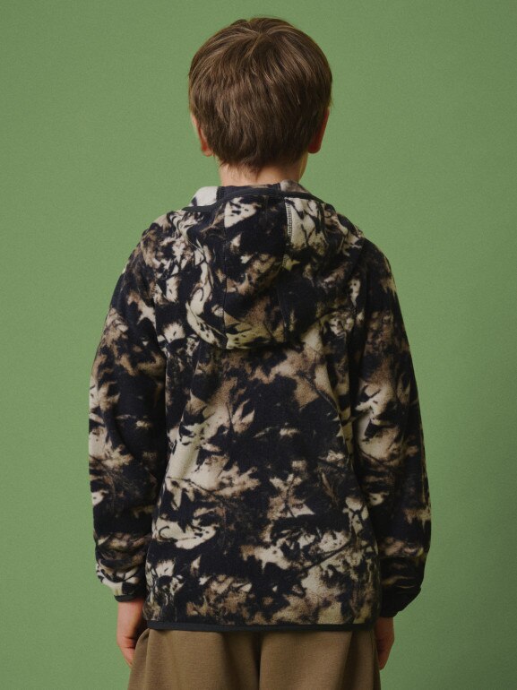 Chłopięcy polar z nadrukiem 4F 4FJRSS26TFLEM498 - multikolor