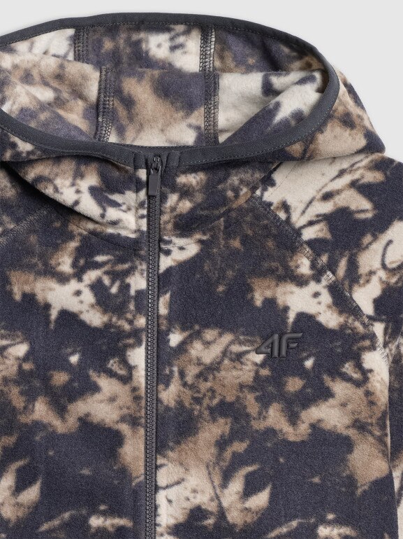 Chłopięcy polar z nadrukiem 4F 4FJRSS26TFLEM498 - multikolor