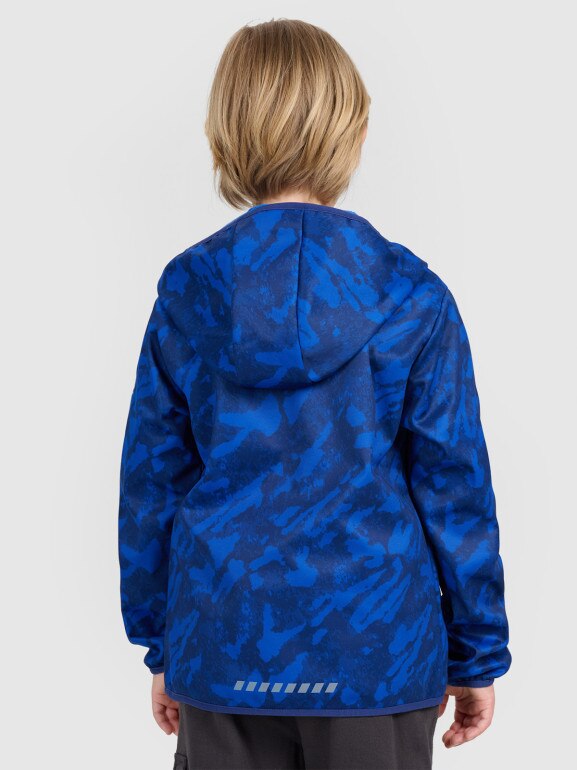Chłopięcy softshell 4F 4FJRAW25TSOFM508 - multikolor