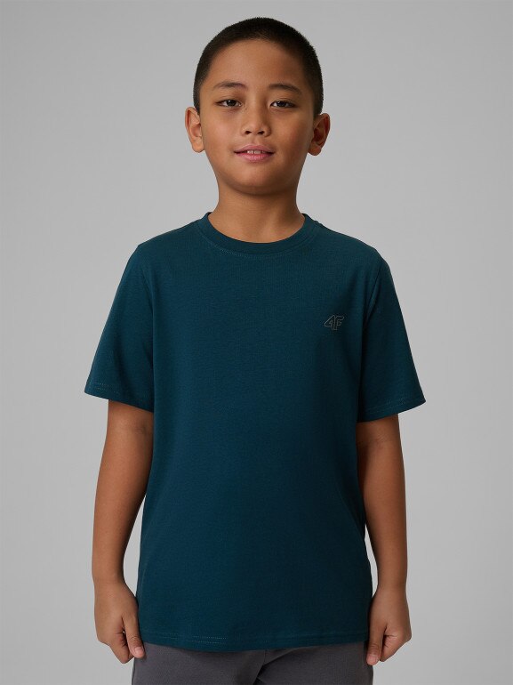 Chłopięcy t-shirt basic (2-pack) 4F 4FJRSS26TTSHM4013 - multikolor