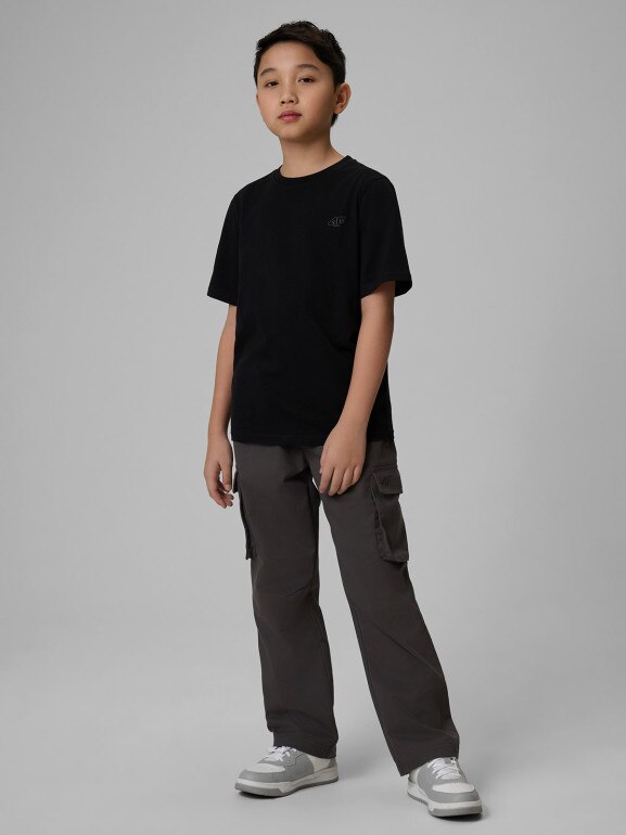 Chłopięcy t-shirt basic (2-pack) 4F 4FJRSS26TTSHM4013 - multikolor