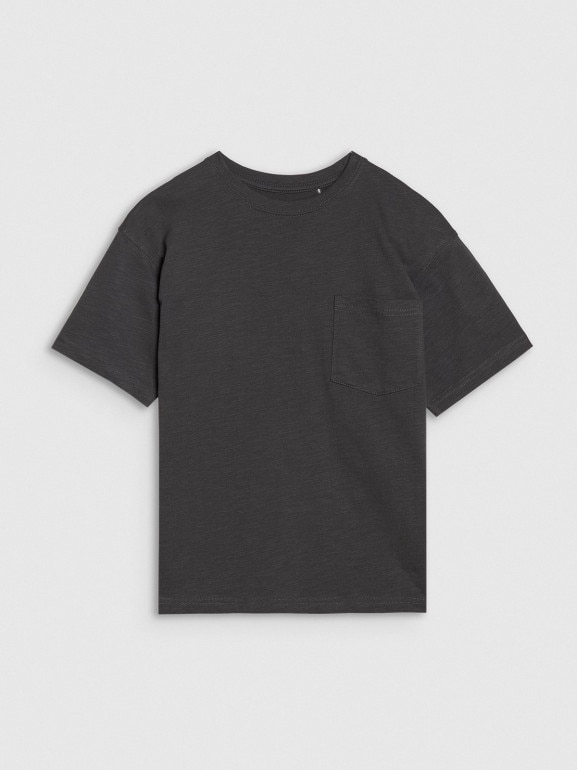 Chłopięcy t-shirt oversize 4F 4FJRSS25TTSHM2870 - szary