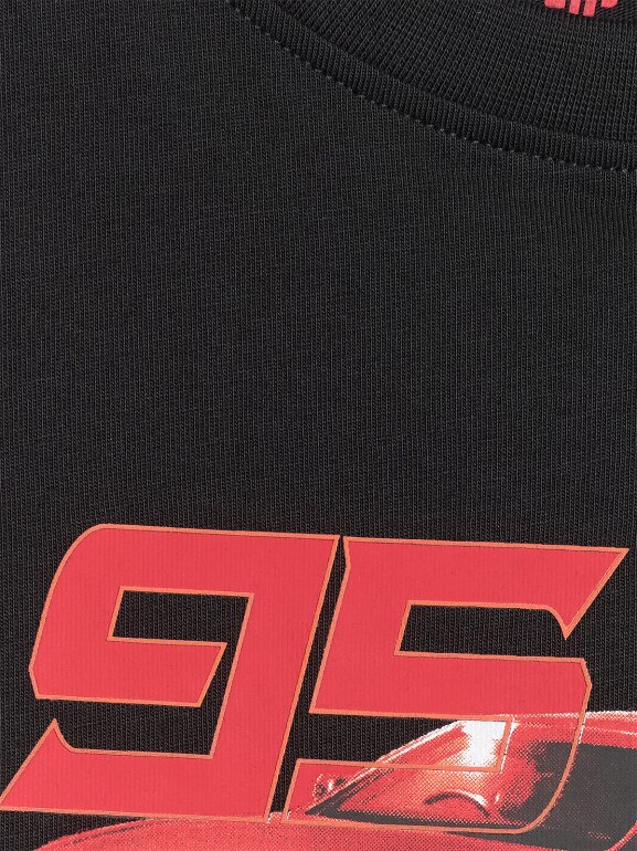 Chłopięcy t-shirt z nadrukiem 4F 4FJRSS26TTSHM3681 - czarny