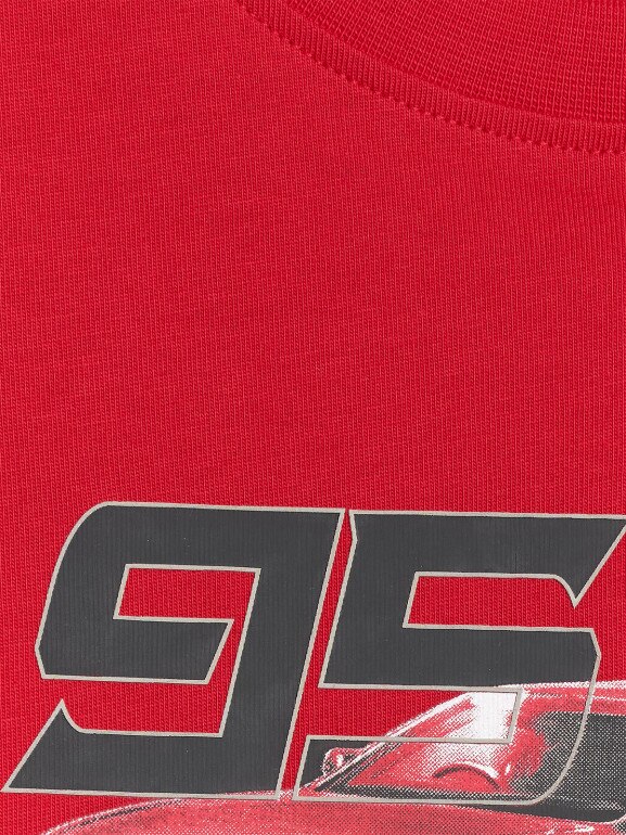 Chłopięcy t-shirt z nadrukiem 4F 4FJRSS26TTSHM3681 - czerwony