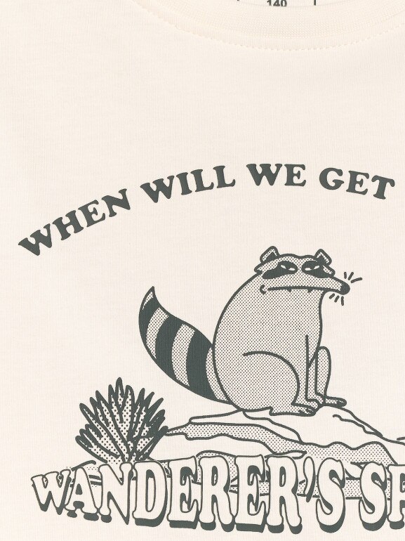 Chłopięcy t-shirt z nadrukiem 4F 4FJWSS26TTSHM2815 - biały