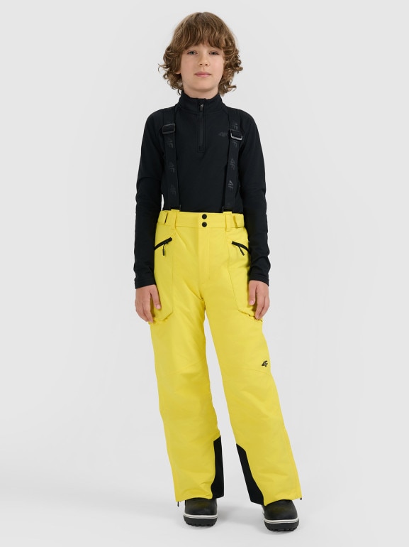 Dziecięca bielizna termiczna ocieplana (góra) 4F 4FJRAW25UBRUU115 - czarna