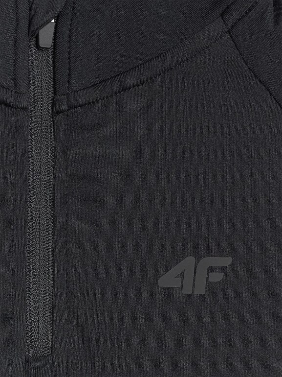 Dziecięca bielizna termiczna ocieplana (góra) 4F 4FJRAW25UBRUU115 - czarna