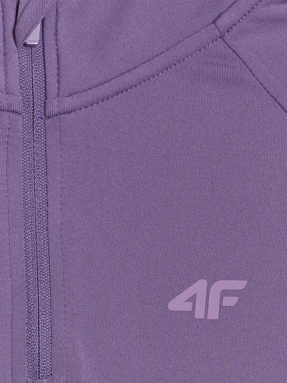 Dziecięca bielizna termiczna ocieplana (góra) 4F 4FJRAW25UBRUU115 - fioletowa