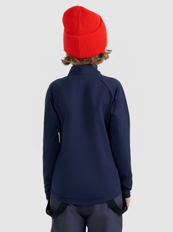 Dziecięca bielizna termiczna ocieplana (góra) 4F 4FJRAW25UBRUU115 - granatowa