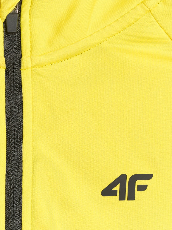 Dziecięca bielizna termiczna ocieplana (góra) 4F 4FJRAW25UBRUU115 - żółta