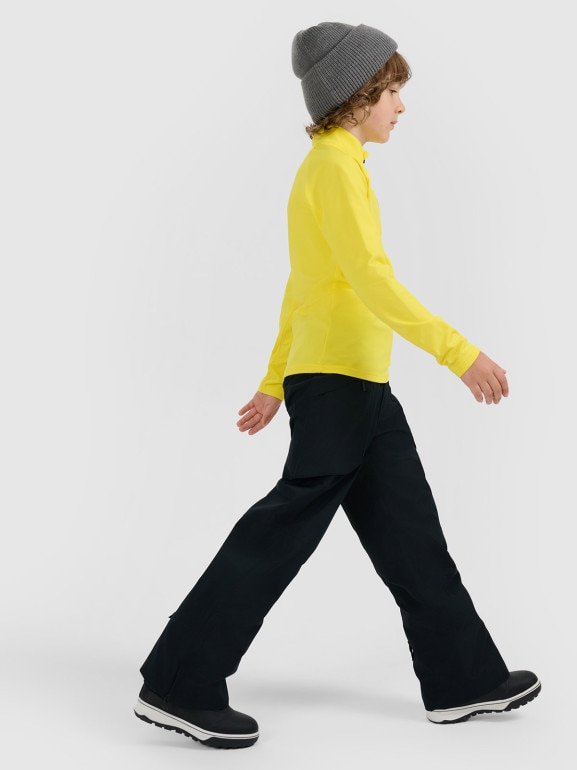 Dziecięca bielizna termiczna ocieplana (góra) 4F 4FJRAW25UBRUU115 - żółta