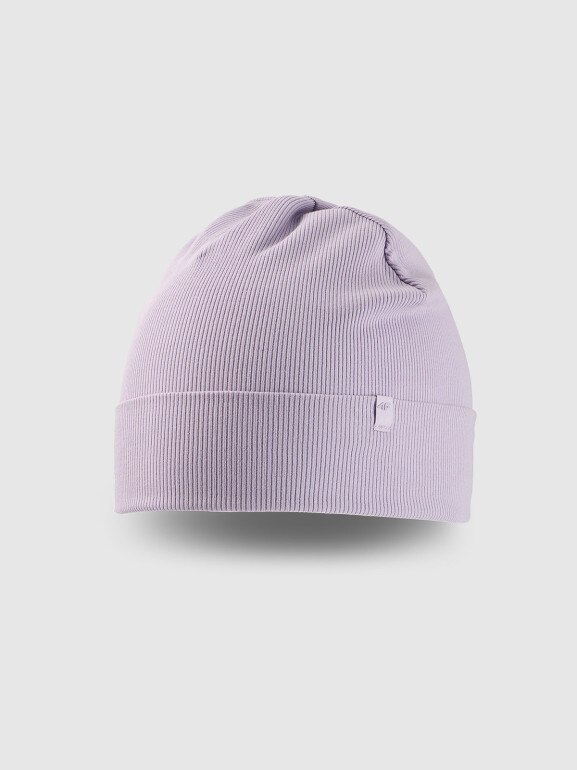 Dziecięca czapka beanie 4F 4FJRSS26ACAPU0766 - fioletowa