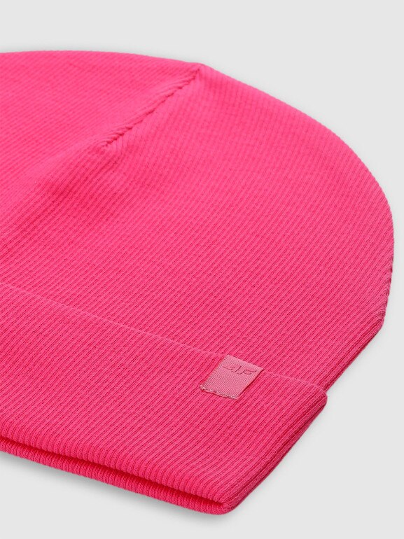 Dziecięca czapka beanie 4F 4FJWSS25ACAPU506 - różowa