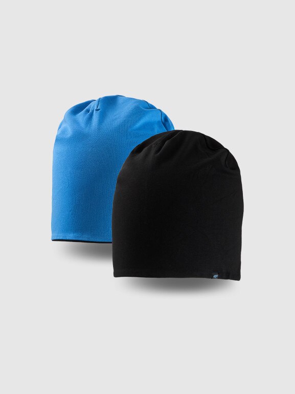 Dziecięca czapka beanie dwustronna 4F 4FJRSS26ACAPU0765 - niebieska
